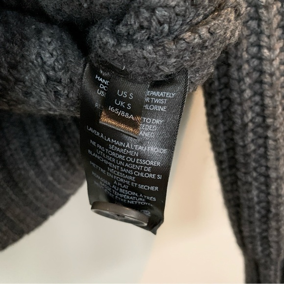 Anthropologie Dark Gray Wool Blend Cardigan Size S - Picture 5 of 7